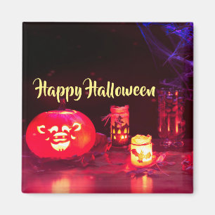 Aimant Joyeuses bougies d'Halloween