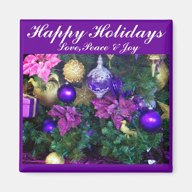Aimant Joyeuses fêtes_ (Devant)