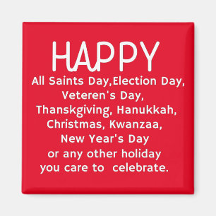 Aimant Joyeuses fêtes