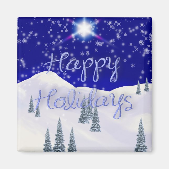 Aimant Joyeuses fêtes (Devant)