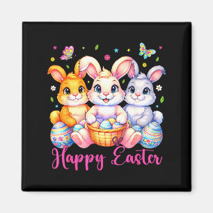 Aimant Joyeuses Pâques 2026 Mignon Lapin Jour de Pâques F