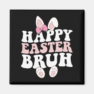 Aimant Joyeuses Pâques Frangin Lapin Chasse aux Œufs Groo