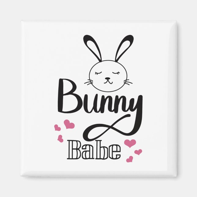 Aimant Joyeuses Pâques, Lapin So  (Devant)