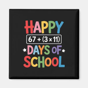 Aimant Joyeux 100 Jours D'école Équation Mathématique 100