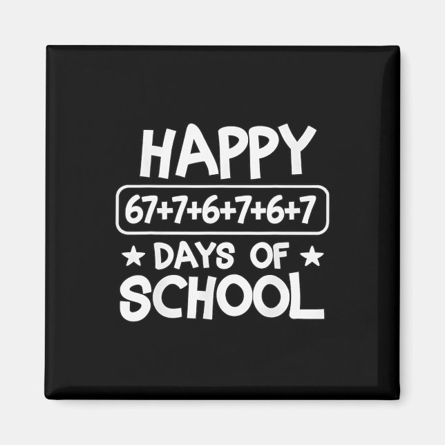 Aimant Joyeux 100 Jours Équation Mathématique École Mème  (Devant)