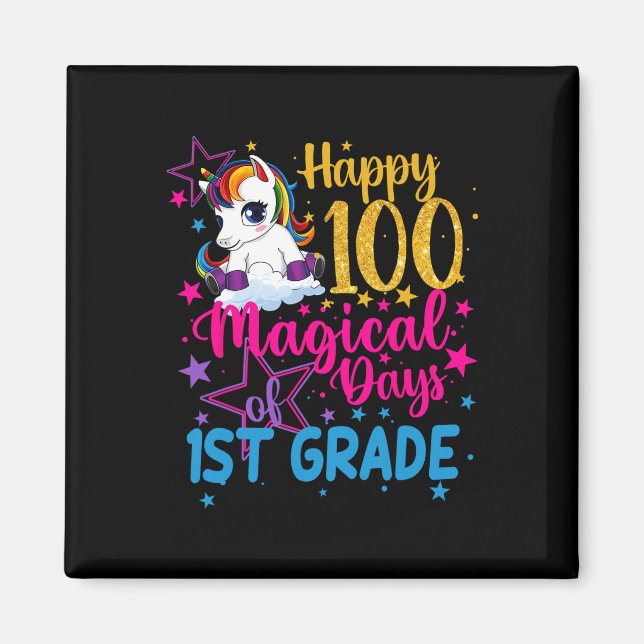 Aimant Joyeux 100 Jours Magiques De 1Ère Année (Devant)