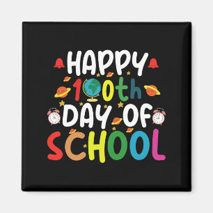 Aimant Joyeux 100e jour d'école Enseignant Élève