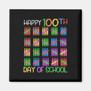 Aimant Joyeux 100e jour d'école pour les enfants de l'ens