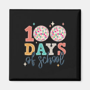 Aimant Joyeux 100ème Jour De L'École Enseignant Disco Bal