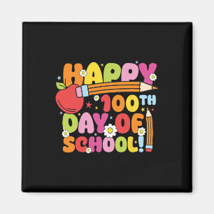 Aimant Joyeux 100ème Jour De L'École Enseignant Enfants 1