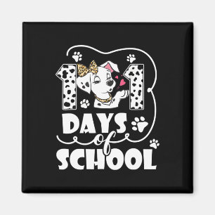 Aimant Joyeux 101 Jours École mignonne Amoureux des chien