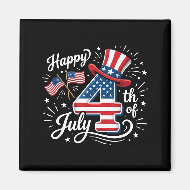 Aimant Joyeux 4 juillet (Devant)