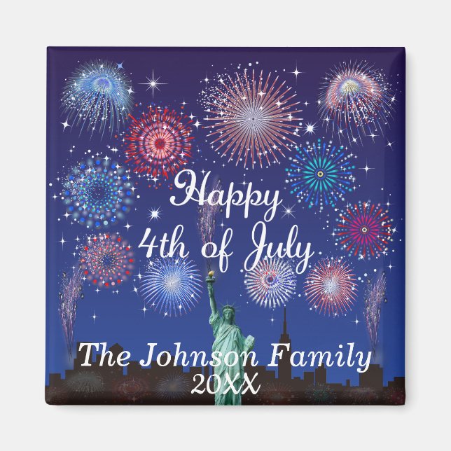 Aimant Joyeux 4 juillet à New York (Devant)