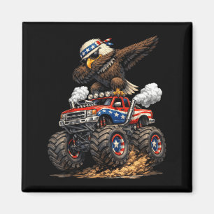 Aimant Joyeux 4 juillet Dabbing Eagle Boys Enfants Annive