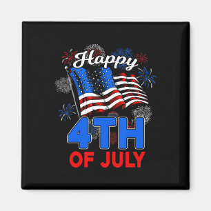 Aimant Joyeux 4 juillet Drapeau américain patriotique hom