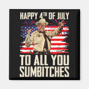 Aimant Joyeux 4 juillet drôle à tous mes fous amis