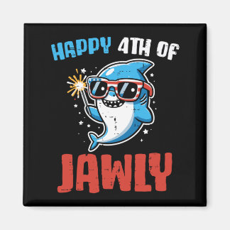Aimant Joyeux 4 juillet Jawly Requin Mignon Patriote Tout