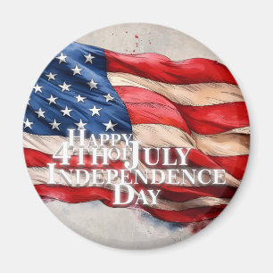 Aimant Joyeux 4 juillet - Jour de l'Indépendance