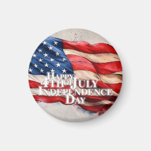 Aimant Joyeux 4 juillet - Jour de l'Indépendance