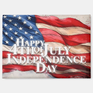 Aimant Joyeux 4 juillet - Jour de l'Indépendance