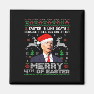 Aimant Joyeux 4ème de Pâques Fun Biden Horribles Cadeaux