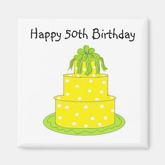 Aimant Joyeux 50e anniversaire (Devant)