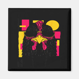 Aimant Joyeux 8e anniversaire 8 ans poulet cool 8ème