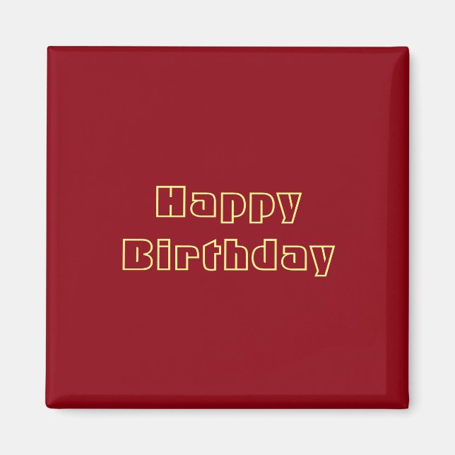 Aimant Joyeux anniversaire (Devant)