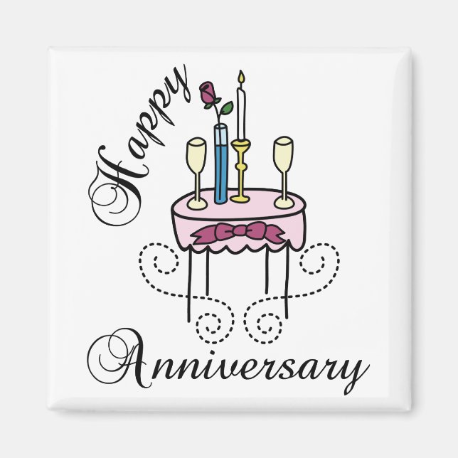 Aimant Joyeux anniversaire (Devant)