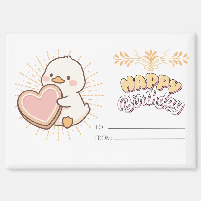 AIMANT JOYEUX ANNIVERSAIRE (Recto)
