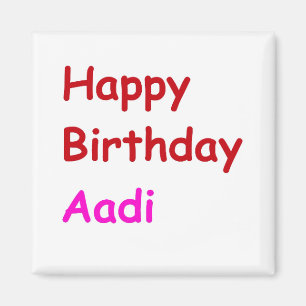 Aimant Joyeux anniversaire Aadi