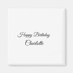 AIMANT JOYEUX ANNIVERSAIRE BÉBÉ SIMPLE MINIMAL.CUTE AJOUT
