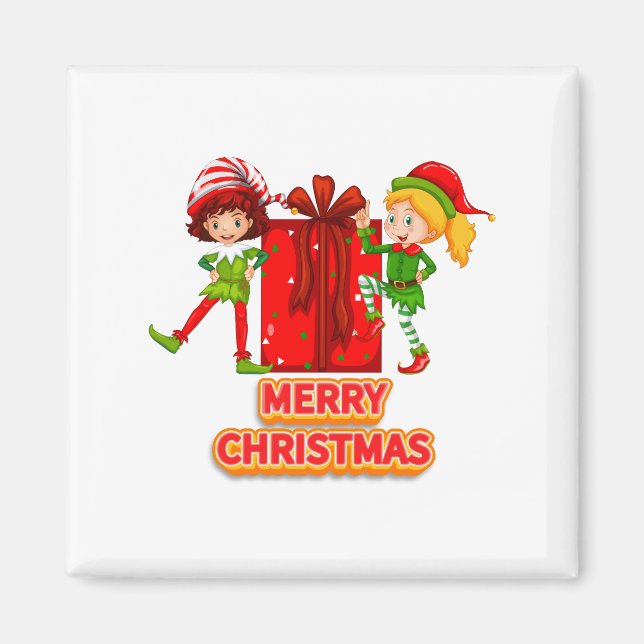 Aimant Joyeux anniversaire et Joyeux Noël 2023 (Devant)