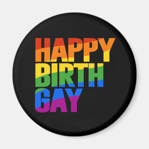 Aimant Joyeux anniversaire gay