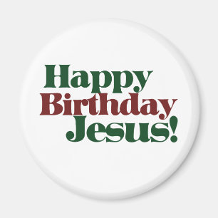 Aimant Joyeux anniversaire Jésus c'est Noël