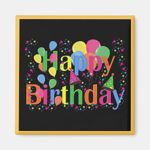 Aimant Joyeux anniversaire, le temps de célébrer,