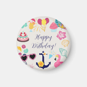 Aimant Joyeux Anniversaire Marin Mignon