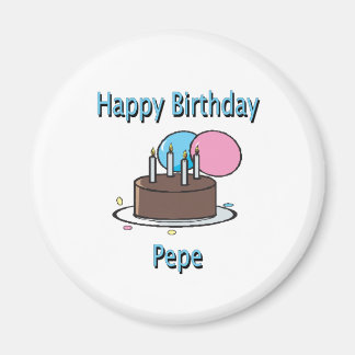 Aimant Joyeux Anniversaire Pepe Français Grand-père Desig