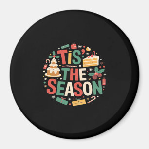 Aimant Joyeux Arbre de Noël - C'est la Saison