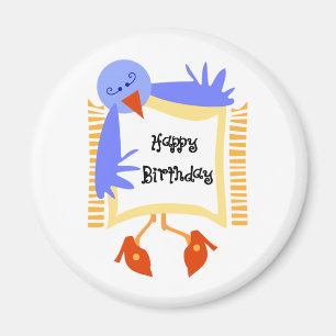 Aimant Joyeux Birthday Bird