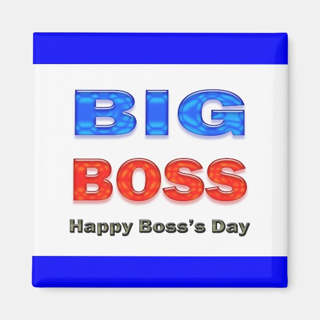 Aimant Joyeux Boss's Day Big Boss (Devant)