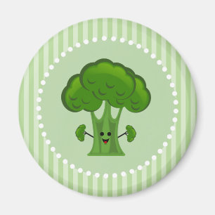 Aimant Joyeux Brocoli vert
