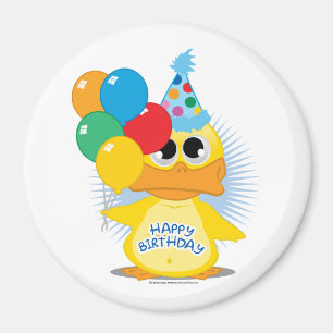 Aimant Joyeux canard d'anniversaire