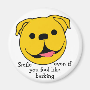 Aimant Joyeux chien de visage