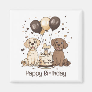 Aimant Joyeux Chiens du Labrador Retriever