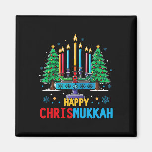 Aimant Joyeux Chrismukkah Joyeux Noël Hanoukka 3