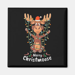 Aimant Joyeux Christmoose Noël Sapin de Noël Lumineux