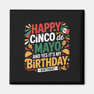 Aimant Joyeux Cinco De Mayo Anniversaire Tacos Enfants Ho