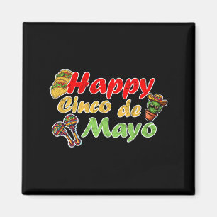 Aimant Joyeux cinco de mayo drôle célébration mexicaine