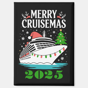 Aimant Joyeux Cruisemas Personnalisé Famille Bateau de Cr